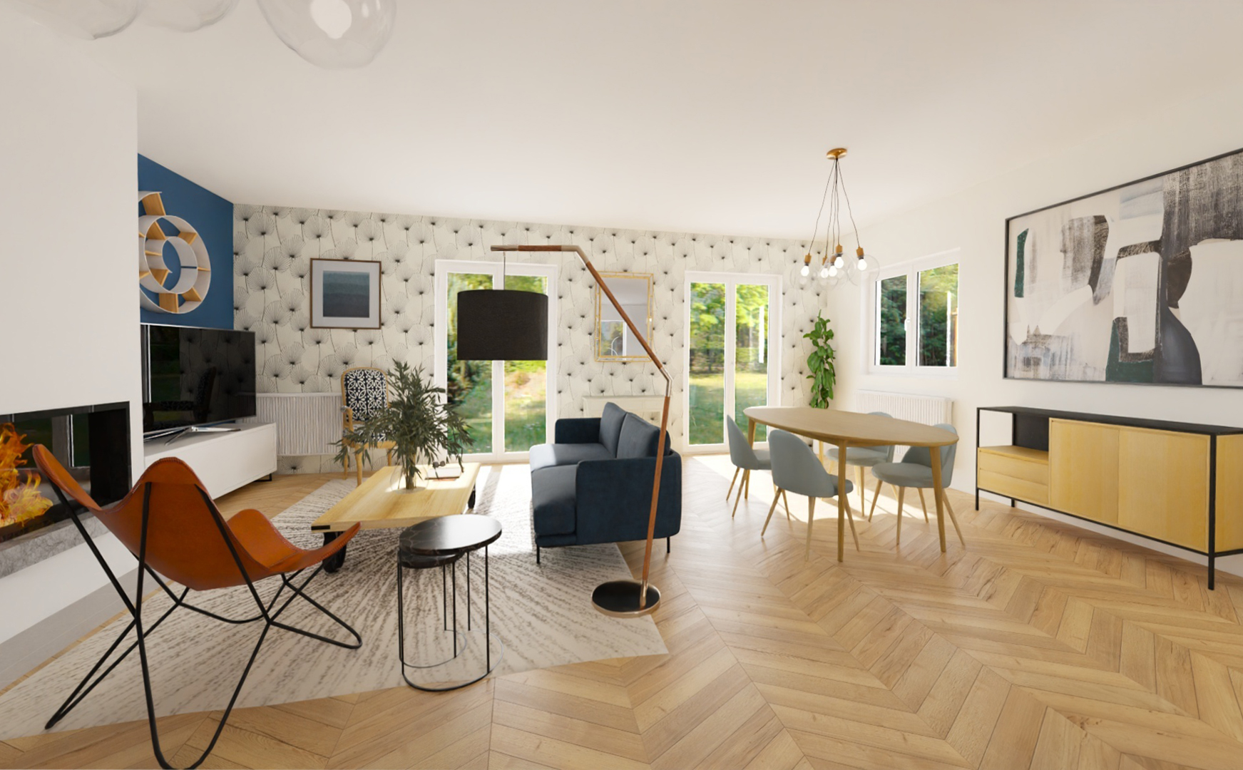 Salon contemporain