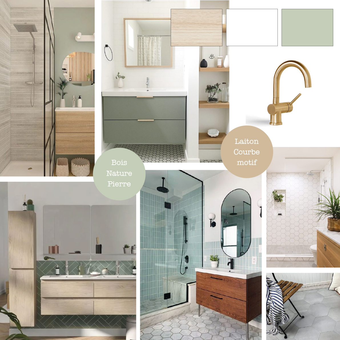 Planche d'inspiration salle de bain